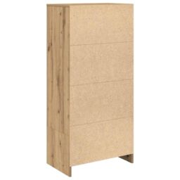 Berkfield Home Cabinet with Drawer Artisan Oak 55.5x34x119.5 cm Engineered Wood in Brown - thumbnail 8