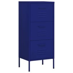 Berkfield Home Storage Cabinet Navy Blue 42.5x35x101.5 cm Steel - thumbnail 2