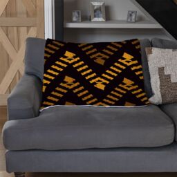 Benjamin Tate Design Freehand Horizontal Zigzag Chevron Stripes Boho Chic Blanket in Natural - Size: 120 cm x 150 cm - thumbnail 2