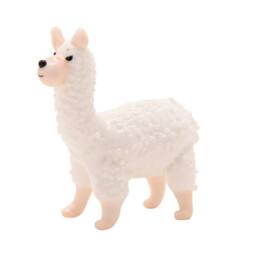 Objets d'Art Miniature Glass Figurine Alpaca in White - thumbnail 3