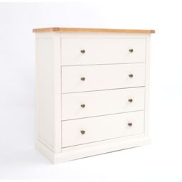 Cabinet Bits Castelli 4 Drawer Chest of Drawers Brass Knob in Off-White - thumbnail 2