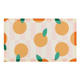 Artsy Mats Elizabeth Olwen Oranges Indoor/Outdoor Doormat (90x60cm) in Cream - Size: 60 x 90 cm - thumbnail 2