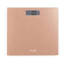 simpa Digital Bathroom Scale, Glitter Rose Gold Platform, 180kg/28st 8lb