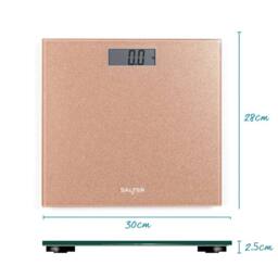 simpa Digital Bathroom Scale, Glitter Rose Gold Platform, 180kg/28st 8lb - thumbnail 7