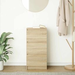 Berkfield Home Sideboard Sonoma Oak 37.5x35x76 cm Engineered Wood in Brown - thumbnail 3