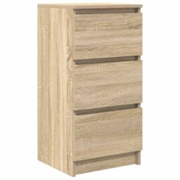 Berkfield Home Sideboard Sonoma Oak 37.5x35x76 cm Engineered Wood in Brown - thumbnail 2