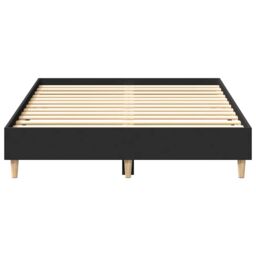 Berkfield Home Bed Frame No Mattress Black 135x190 cm Double Engineered Wood - thumbnail 5