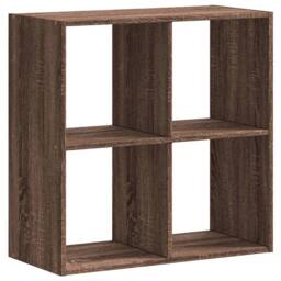 Berkfield Home Decorative Bookcase Brown Oak 68.5x32x68.5 cm Engineered Wood - thumbnail 6