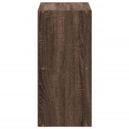 Berkfield Home Decorative Bookcase Brown Oak 68.5x32x68.5 cm Engineered Wood - thumbnail 5