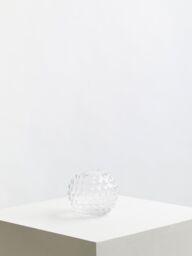 Orsina Elegant Small Round Glass Vase, Stylish Round Pottery Vase, Functional & Compact Glass Vase For Flowers in Clear - thumbnail 2