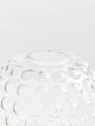 Orsina Elegant Small Round Glass Vase, Stylish Round Pottery Vase, Functional & Compact Glass Vase For Flowers in Clear - thumbnail 4