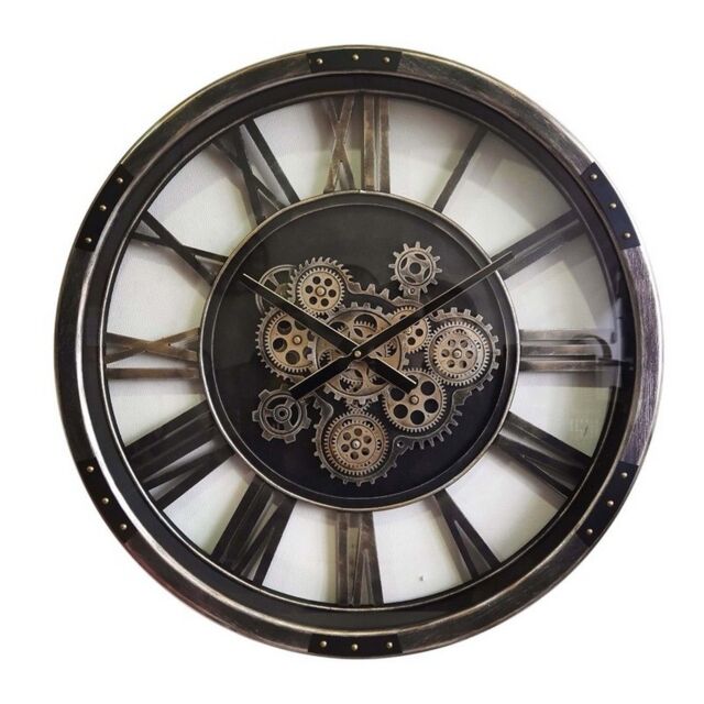 Minster 68cm Gear Clock - L7 x W68 x H68 cm in Brown - Size: 1 Pack - image 1