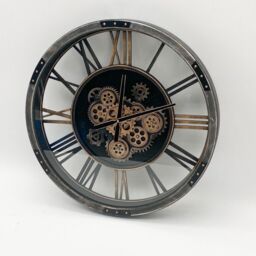 Minster 68cm Gear Clock - L7 x W68 x H68 cm in Brown - Size: 1 Pack - thumbnail 2