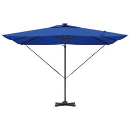 Berkfield Home Durable Cantilever Roma Parasol with LEDs in Azure Blue ‚Äì 286 x - thumbnail 6