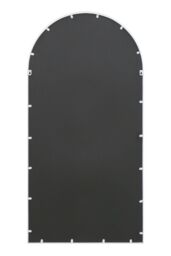 MirrorOutlet White Metal Framed Arched Leaner/Wall Garden Mirror (140CM X 70CM) - Size: 1 Pack - thumbnail 3