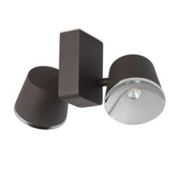 Netlighting Drone Integrated LED Dome Wall Ceiling Light Chrome Brown - thumbnail 3