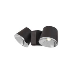Netlighting Drone Integrated LED Dome Wall Ceiling Light Chrome Brown - thumbnail 1