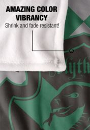 Warner Brothers Harry Potter Slytherin Plaid Sigil Blanket 152 x 127 cm in White - thumbnail 4