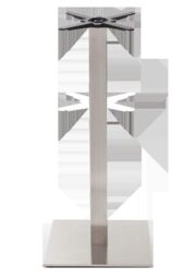 netfurniture Square stainless steel table base - Large 1050 mm in Silver
