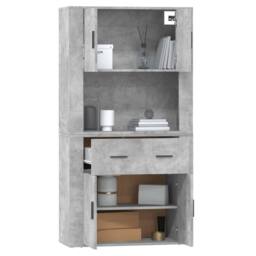 Berkfield Home Highboard Concrete Grey Engineered Wood - thumbnail 7