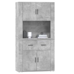 Berkfield Home Highboard Concrete Grey Engineered Wood - thumbnail 6