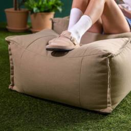 icon Bud Bean Bag Footsool, Olefin in Natural - thumbnail 5