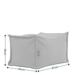 icon Bud Bean Bag Footsool, Olefin in Natural - thumbnail 7