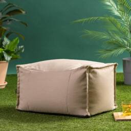 icon Bud Bean Bag Footsool, Olefin in Natural - thumbnail 1