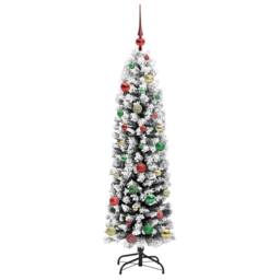 Berkfield Home Artificial Christmas Tree with 150 LEDs with Stand Green 150 cm - thumbnail 6