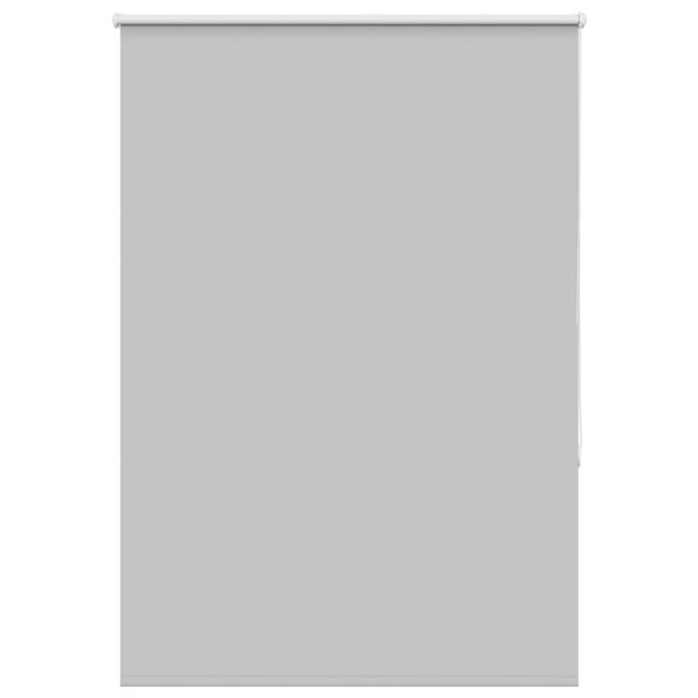 Berkfield Home Roller Blind Blackout Light Grey 95x175 cm Fabric Width 90.7 cm Polyester - image 1