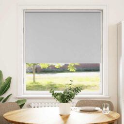 Berkfield Home Roller Blind Blackout Light Grey 95x175 cm Fabric Width 90.7 cm Polyester - thumbnail 2