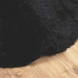Berkfield Home Shaggy Rug High Pile NAVARRA Black 300x200 cm Polyester - Size: Medium - thumbnail 5