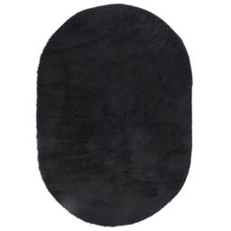 Berkfield Home Shaggy Rug High Pile NAVARRA Black 300x200 cm Polyester - Size: Medium - thumbnail 3