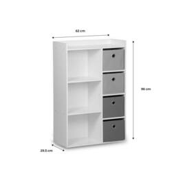 sweeek Children's storage unit with 4 baskets in Pink - thumbnail 5