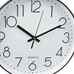"KORVIXA 12"" Modern Plastic Glass Wall Clock in White - Size: 100 cm" - thumbnail 5