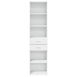 Berkfield Home Highboard White 45x42.5x185 cm Engineered Wood - thumbnail 4