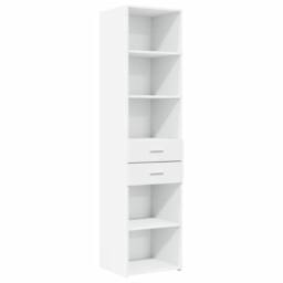 Berkfield Home Highboard White 45x42.5x185 cm Engineered Wood - thumbnail 2