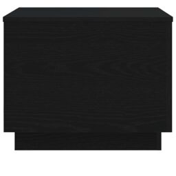 Berkfield Home Coffee Table with LED Lights Black Oak 50x50x40 cm - Size: 50 x 50 x 40 cm - thumbnail 8