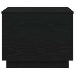 Berkfield Home Coffee Table with LED Lights Black Oak 50x50x40 cm - Size: 50 x 50 x 40 cm - thumbnail 7