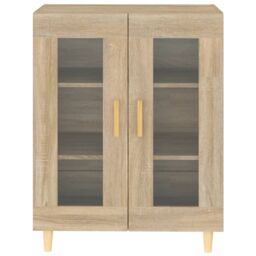 Berkfield Home Sideboard Sonoma Oak 69.5x34x90 cm Engineered Wood in Brown - thumbnail 5