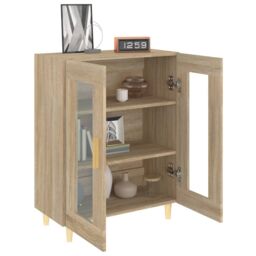 Berkfield Home Sideboard Sonoma Oak 69.5x34x90 cm Engineered Wood in Brown - thumbnail 4