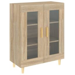 Berkfield Home Sideboard Sonoma Oak 69.5x34x90 cm Engineered Wood in Brown - thumbnail 2