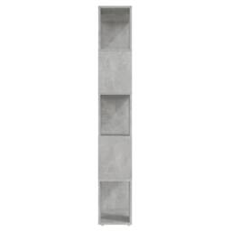 Berkfield Home Decorative Book Cabinet Room Divider Concrete Grey 60x24x155 cm - Size: 60 x 24 x 155 cm - thumbnail 6