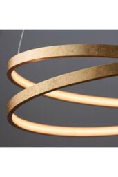 Netlighting Scribble LED 1 Light Pendant Gold Leaf Frosted Acrylic - thumbnail 5