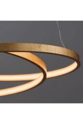 Netlighting Scribble LED 1 Light Pendant Gold Leaf Frosted Acrylic - thumbnail 4