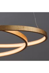 Netlighting Scribble LED 1 Light Pendant Gold Leaf Frosted Acrylic - thumbnail 3