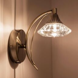 Harper Living Single Wall Light & Sconce Antique Brass Finish in Bronze - thumbnail 2