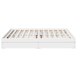 Berkfield Home Bed Frame with Drawers without Mattress White 180x200 cm Super King - thumbnail 5
