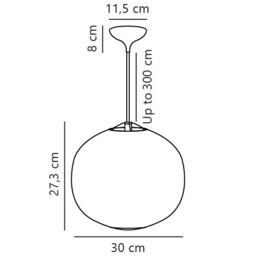 Nordlux Premium Indoor Pendant Light White Glass E27 Hand Blown Glass - Mains Powered, IP20 - thumbnail 6