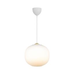 Nordlux Premium Indoor Pendant Light White Glass E27 Hand Blown Glass - Mains Powered, IP20 - thumbnail 4